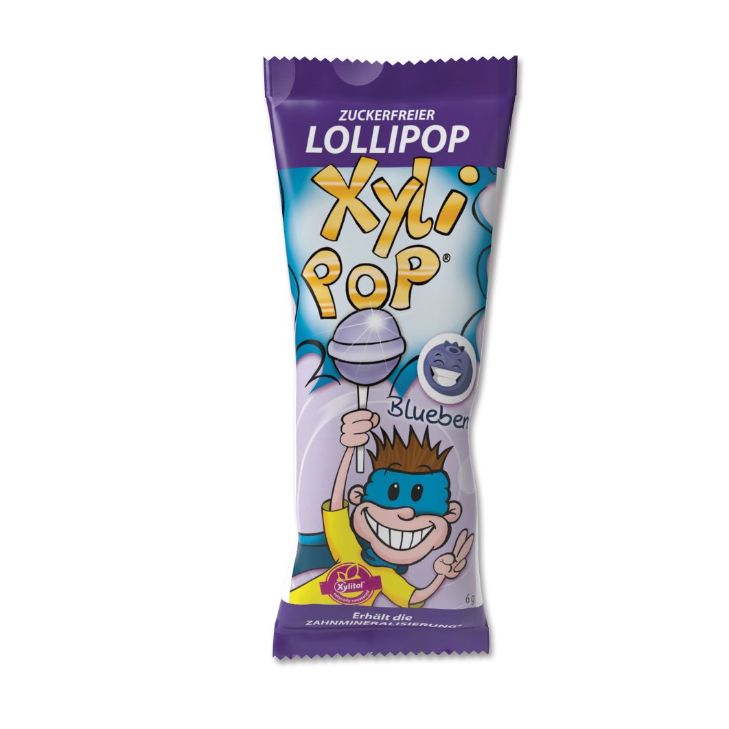 Miradent XyliPOP lizalica zašećerena 100% xylitolom 25 kom - okus borovnica