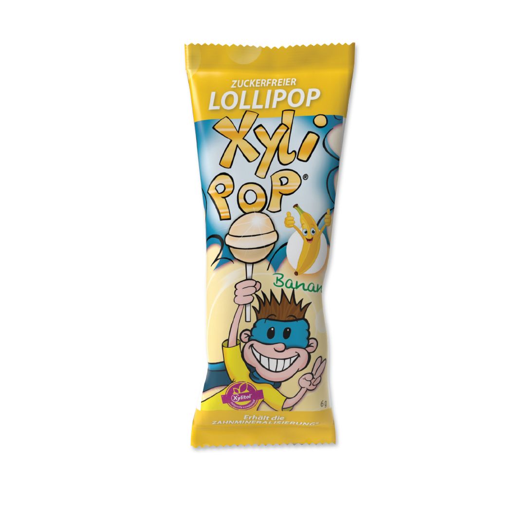Miradent XyliPOP lizalica zašećerena 100% xylitolom 50 kom - okus banana