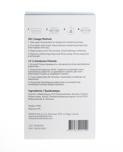 Residue-Free Whitening Strips