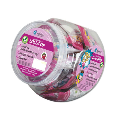 Miradent XyliPOP lizalica zašećerena 100% xylitolom 25kom - okus jagoda