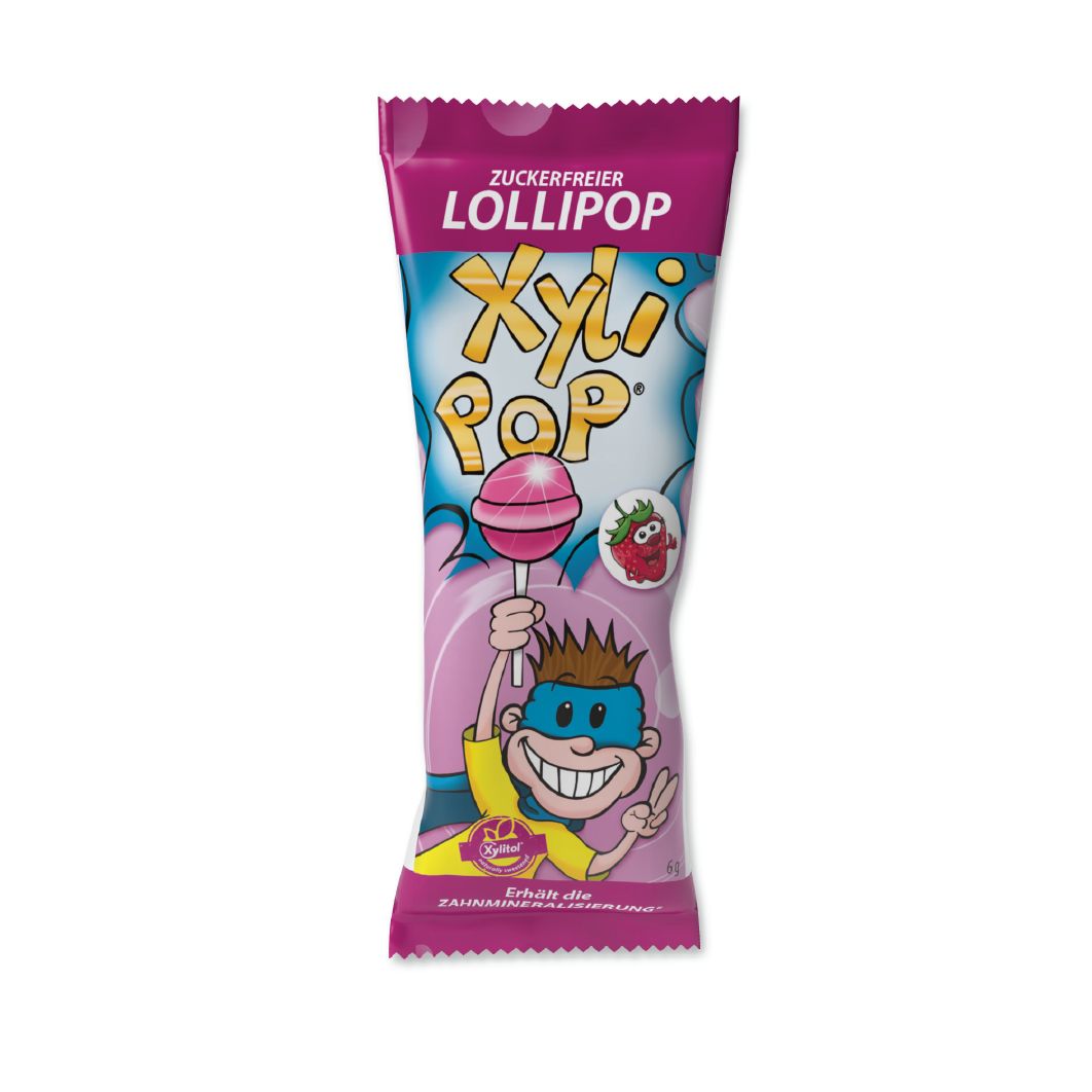 Miradent XyliPOP lizalica zašećerena 100% xylitolom 25kom - okus jagoda