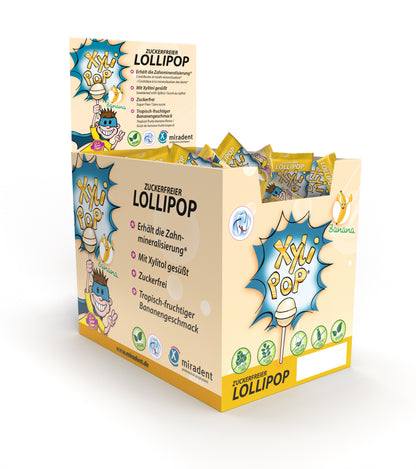 Miradent XyliPOP lizalica zašećerena 100% xylitolom 50 kom - okus banana